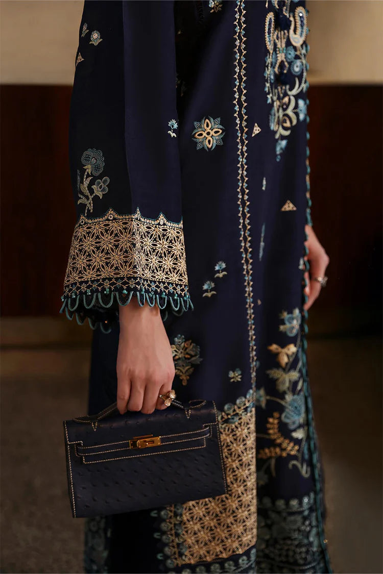 ZAHA-3PC DHANAK EMBROIDERED SUIT KUN-4181