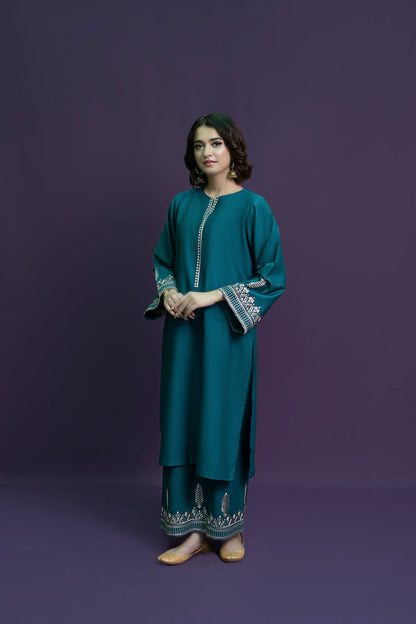 URGE-2PC LAWN EMBROIDRED SHIRT WITH AND EMBROIDRED TROUSER-BIC-3460