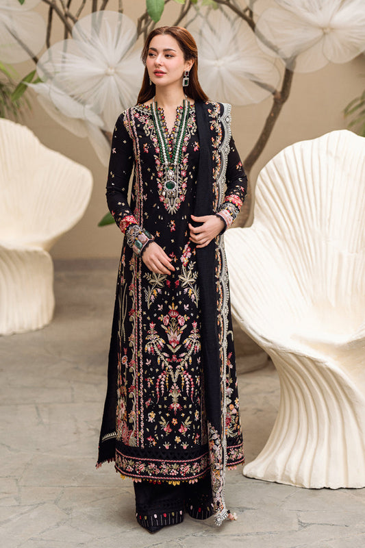 QALAMQAR- 3PC LAWN EMBROIDERED WITH MONARK HEAVY EMBROIDERED READY TO WEAR DUPATTA-KUN-3800