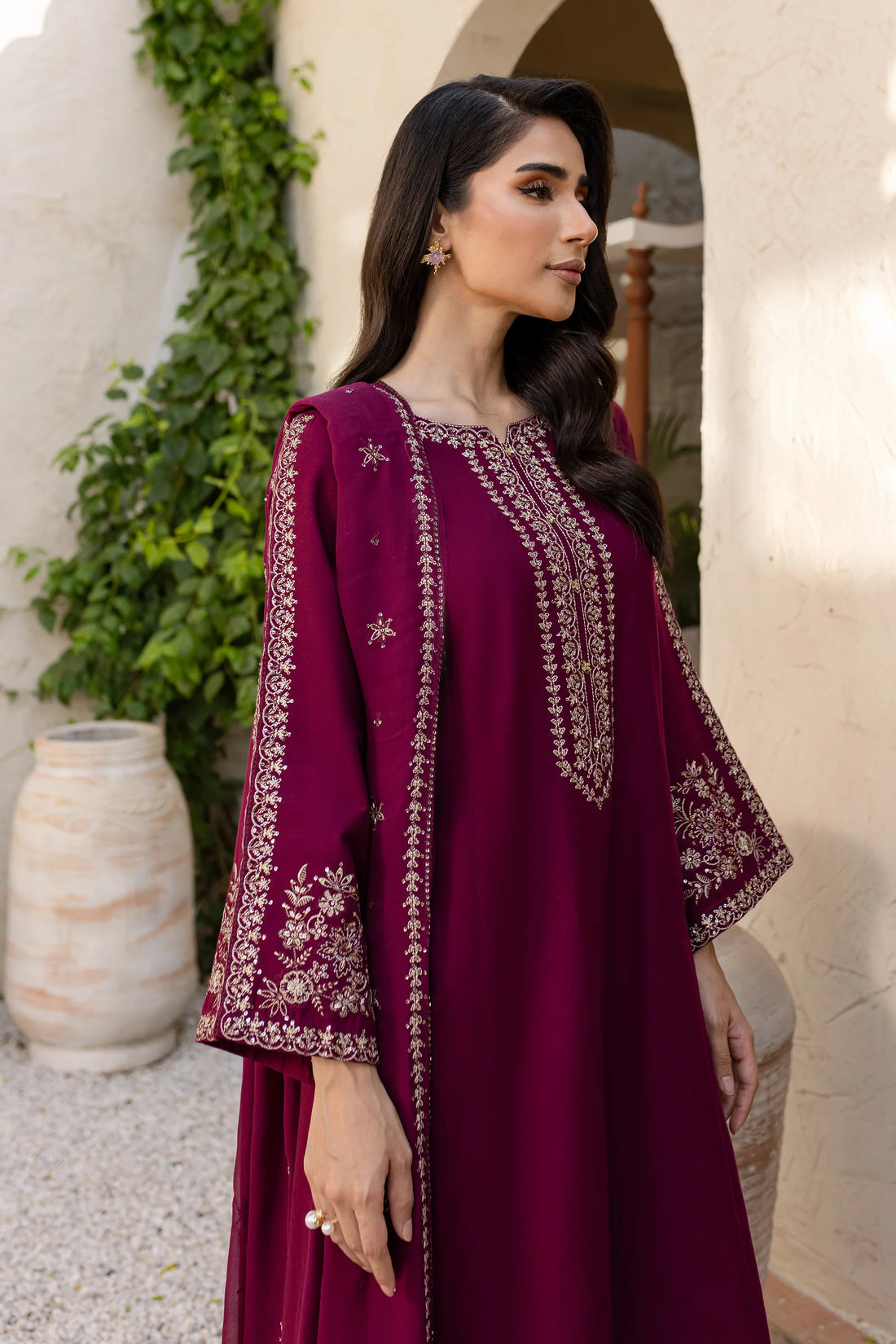 BATIK-3PC LAWN EMBROIDERED SHIRT WITH BAMBER CHIFFON EMBROIDERED DUPATTA AND TROUSER-KUN-3611