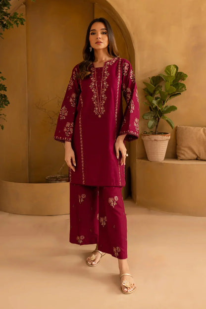 BATIK-2PC LAWN EMBROIDRED SHIRT WITH LAWN EMBROIDRED TROUSER-KUN-3460