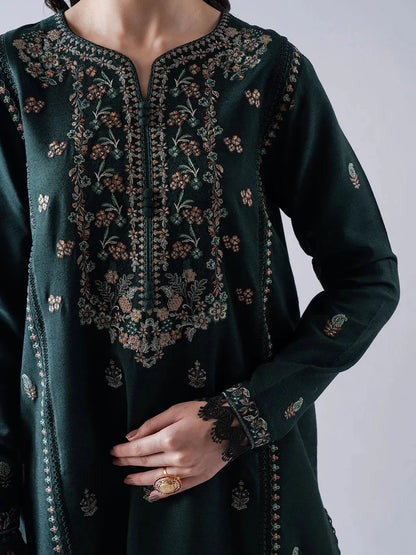 ASIM JOFA-3PC DHANAK EMBROIDERED SUIT-KUN-4190