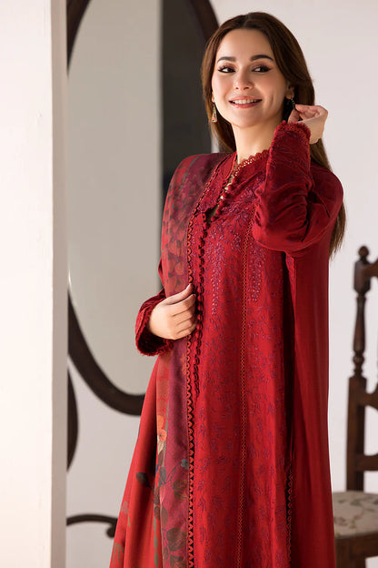 SOBIA NAZIR- 3PC LAWN EMBROIDERED SHIRT WITH MONARK PRINTED DUPATTA AND TROUSER-KUN -3614