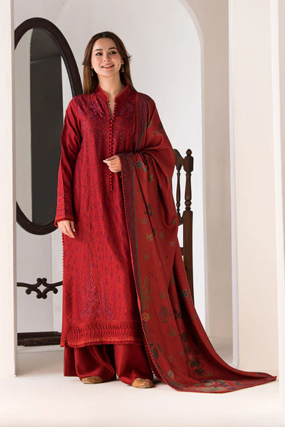 SOBIA NAZIR- 3PC LAWN EMBROIDERED SHIRT WITH MONARK PRINTED DUPATTA AND TROUSER-KUN -3614