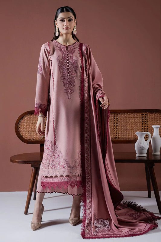 ASIM JOFA-3PC DHANAK EMBROIDERED SUIT-KUN-4186