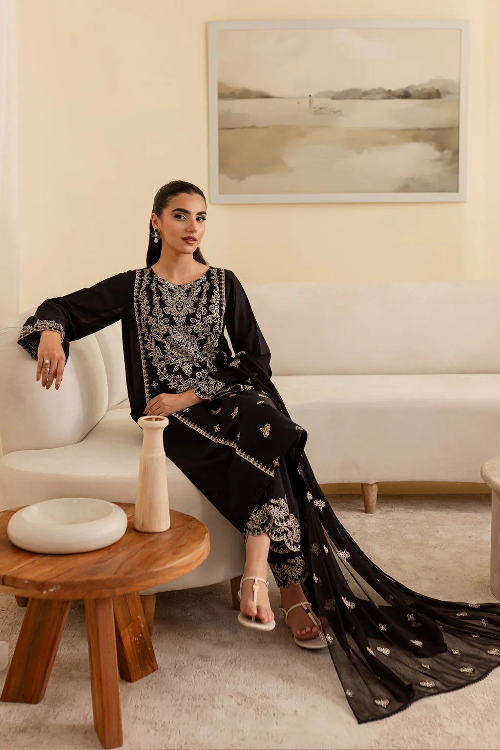 BATIK-3PC DHANAK EMBROIDERED SUIT-KUN-4193
