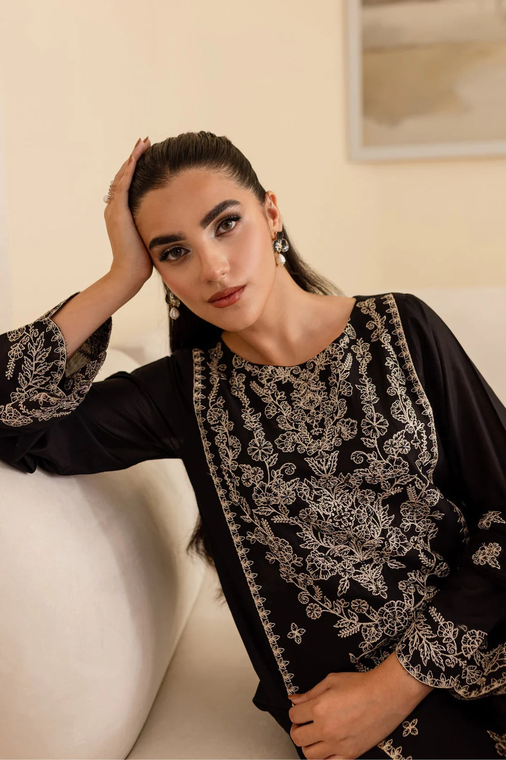 BATIK-3PC DHANAK EMBROIDERED SUIT-KUN-4193