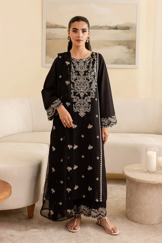 BATIK-3PC DHANAK EMBROIDERED SUIT-KUN-4193