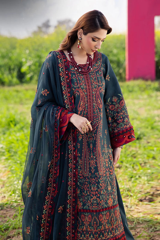 ASIM JOFA-3PC DHANAK EMBROIDERED SUIT KUN-4191