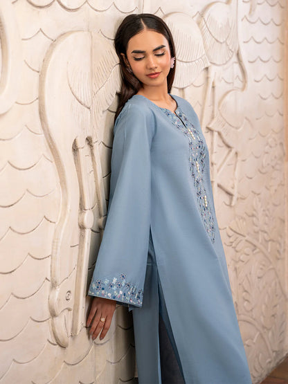 IZEL-2PC DHANAK EMBROIDERED SUIT-KUN-104