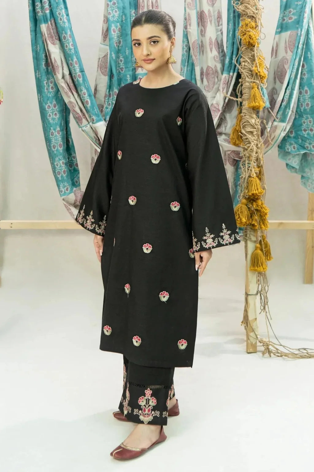 URGE-2PC DHANAK EMBROIDERED SUIT-KUN-111