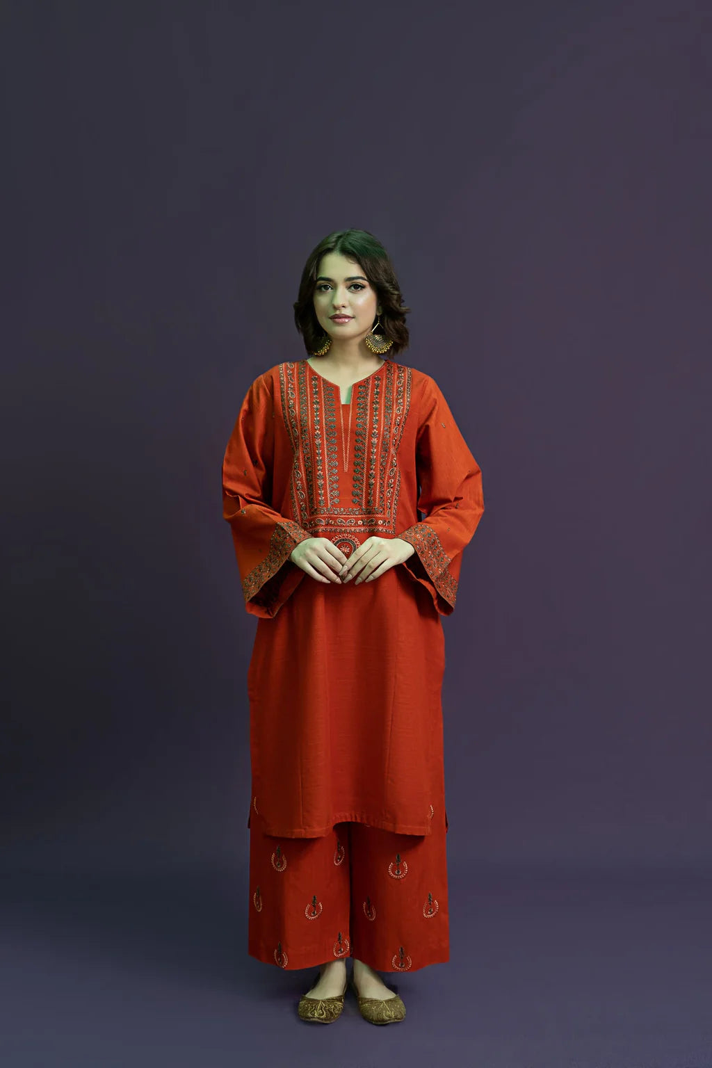 URGE-2PC DHANAK EMBROIDERED SUIT-KUN-115