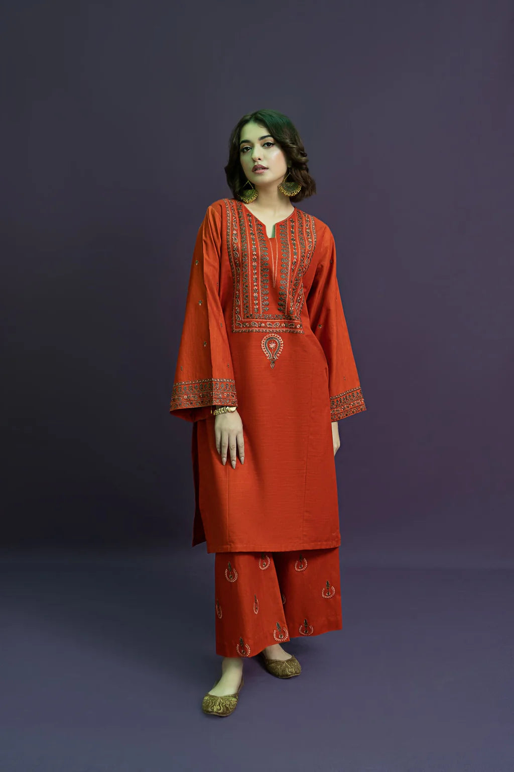 URGE-2PC DHANAK EMBROIDERED SUIT-KUN-115