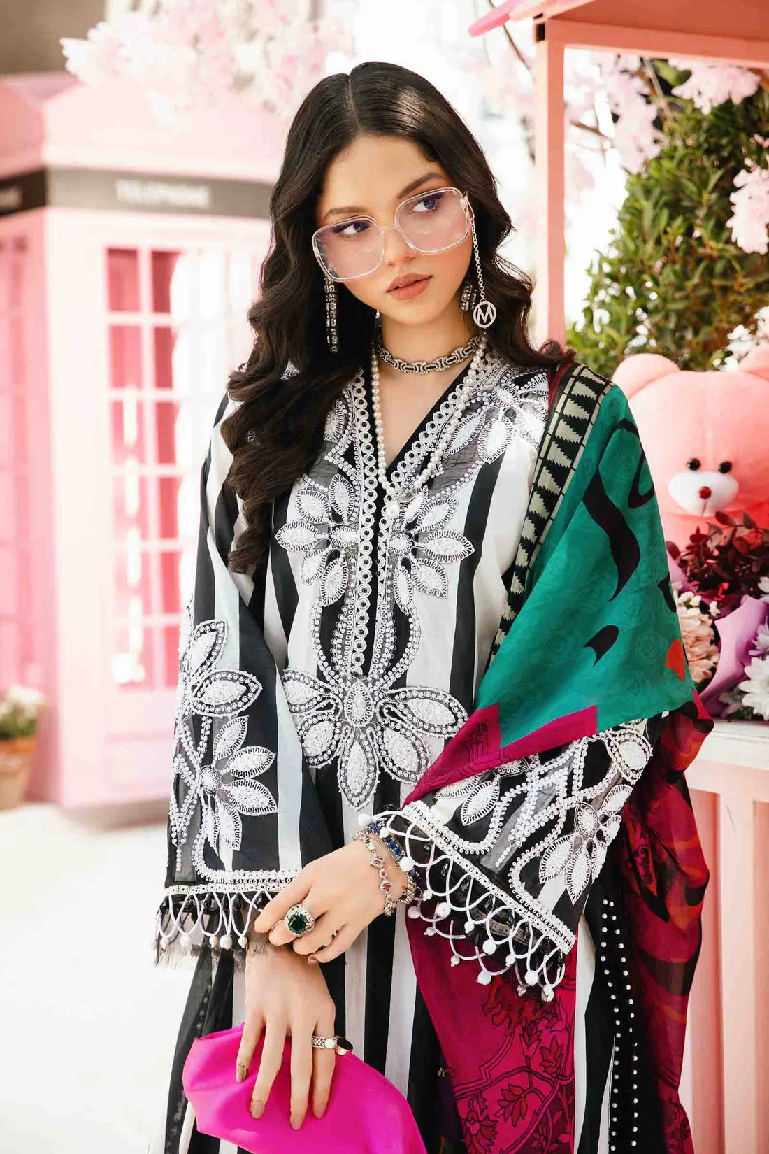 MARIA.B-3PC LAWN EMBROIDERED PRINTED SUIT-KUN-2521