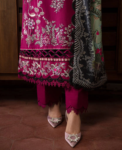 REPUBLIC-3PC DHANAK SEQUENCE EMBROIDERED SUIT KUN-4209