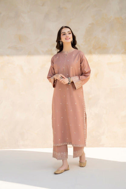 JAZMIN-2PC LAWN EMBROIDRED SHIRT WITH LAWN EMBROIDRED TROUSER-KUN-3451