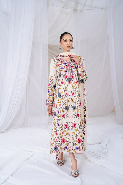 SAPPHIRE-3PC DHANAK EMBROIDERED SUIT-KUN-4299