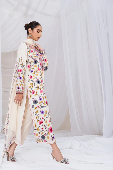 SAPPHIRE-3PC DHANAK EMBROIDERED SUIT-KUN-4299