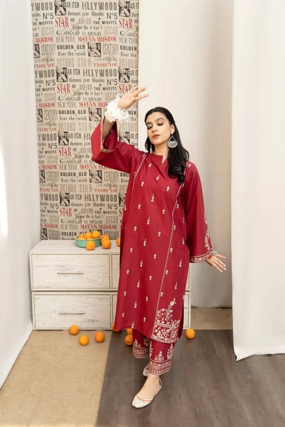 URGE-3PC DHANAK EMBROIDERED SUIT-KUN-3205