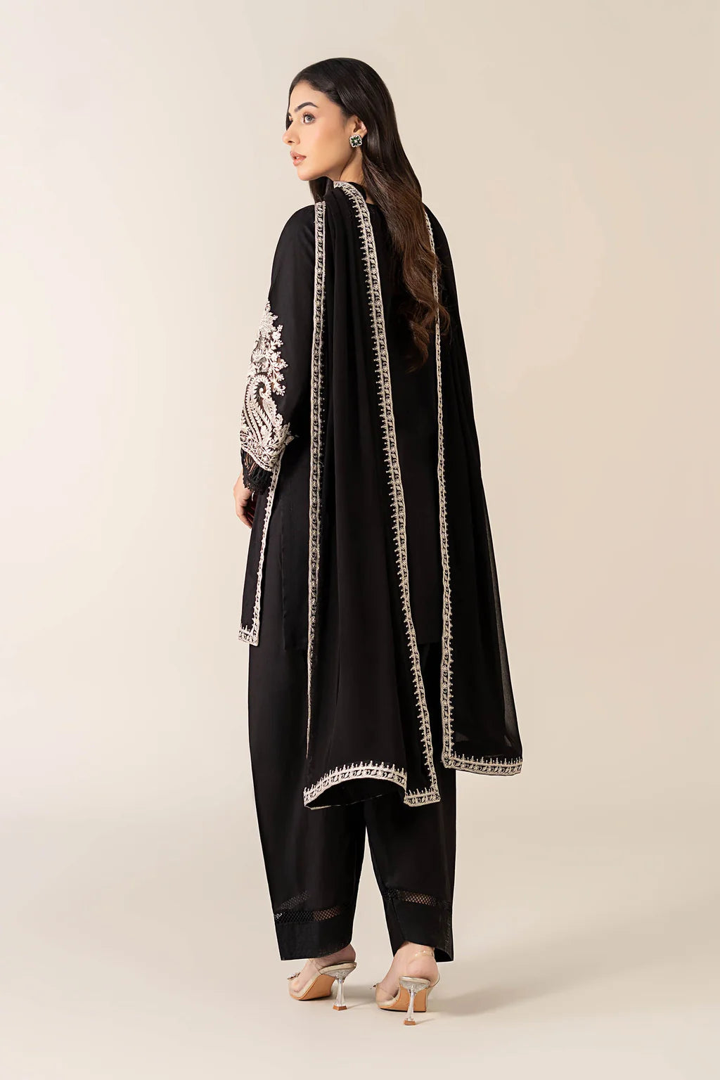 MARIA.B-3PC DHANAK EMBROIDERED SUIT KUN-4165