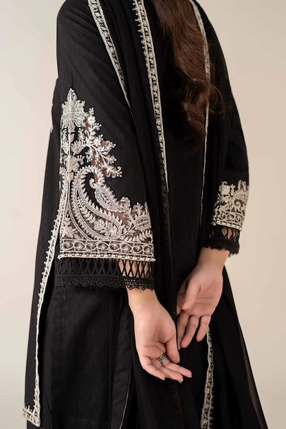 MARIA.B-3PC DHANAK EMBROIDERED SUIT KUN-4165