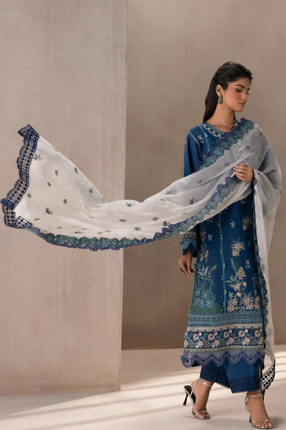 ETHNC-3PC DHANAK HEAVY EMBROIDERED SUIT KUN-4220