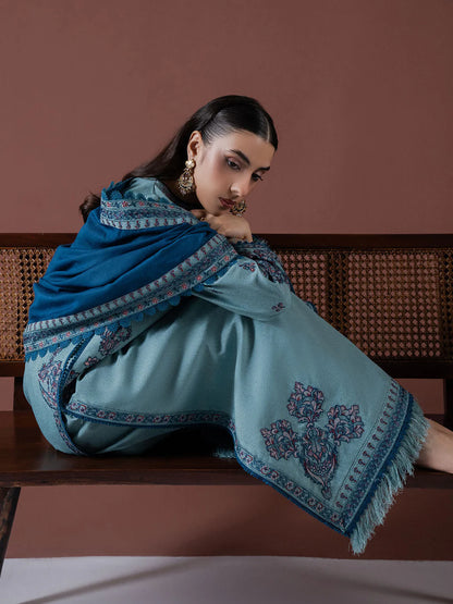 ASIM JOFA DHANAK EMBROIDERED SUIT-KUN-4217