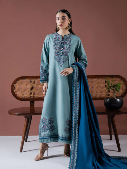 ASIM JOFA DHANAK EMBROIDERED SUIT-KUN-4217