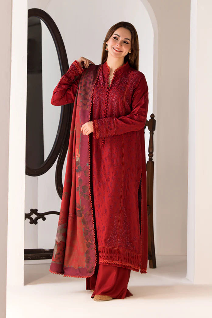 SOBIA NAZIR- 3PC LAWN EMBROIDERED SHIRT WITH MONARK PRINTED DUPATTA AND TROUSER-KUN -3614