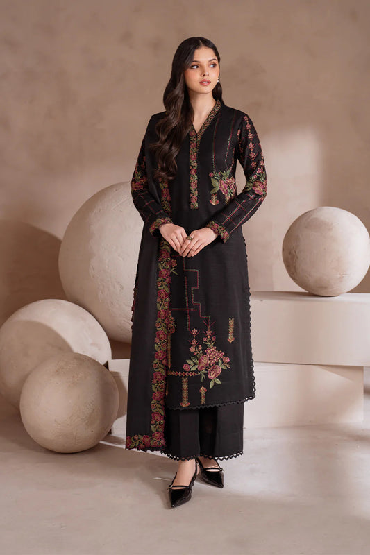 IZNIK-3PC LAWN EMBROIDERED SHIRT WITH CHIFFON EMBROIDERED DUPATTA & TROUSER-KUN -1084