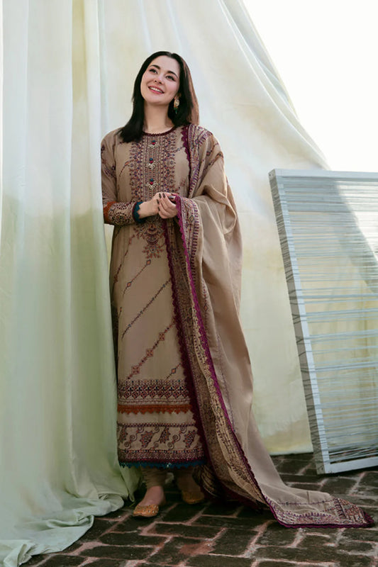FLORENT-3PC DHANAK EMBROIDERED SUIT KUN-4148