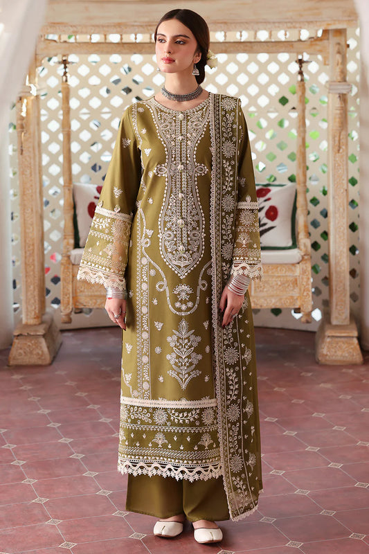 MAHNUR-3PC DHANAK EMBROIDERED SUIT-4033