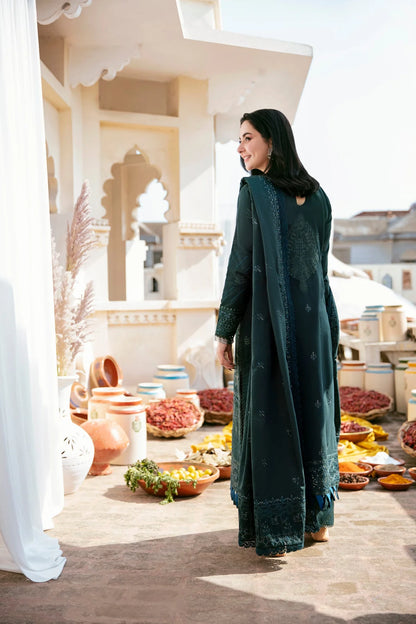 FLORENT-3PC DHANAK EMBROIDERED SUIT KUN-4160