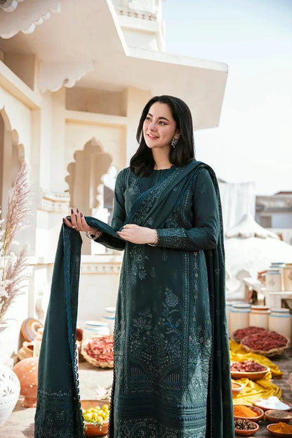 FLORENT-3PC DHANAK EMBROIDERED SUIT KUN-4160