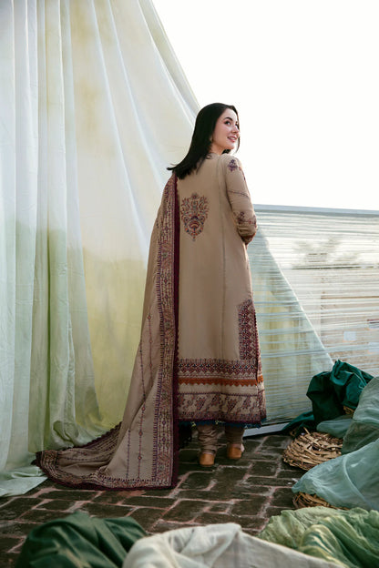 FLORENT-3PC DHANAK EMBROIDERED SUIT KUN-4148