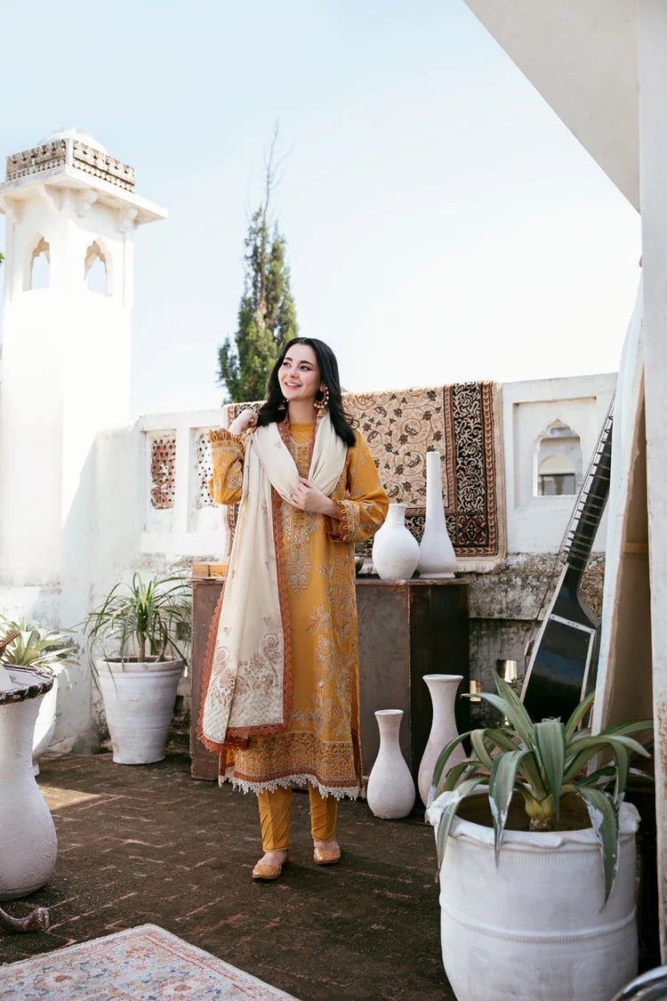 FLORENT-3PC DHANAK EMBROIDERED SUIT-KUN-4150
