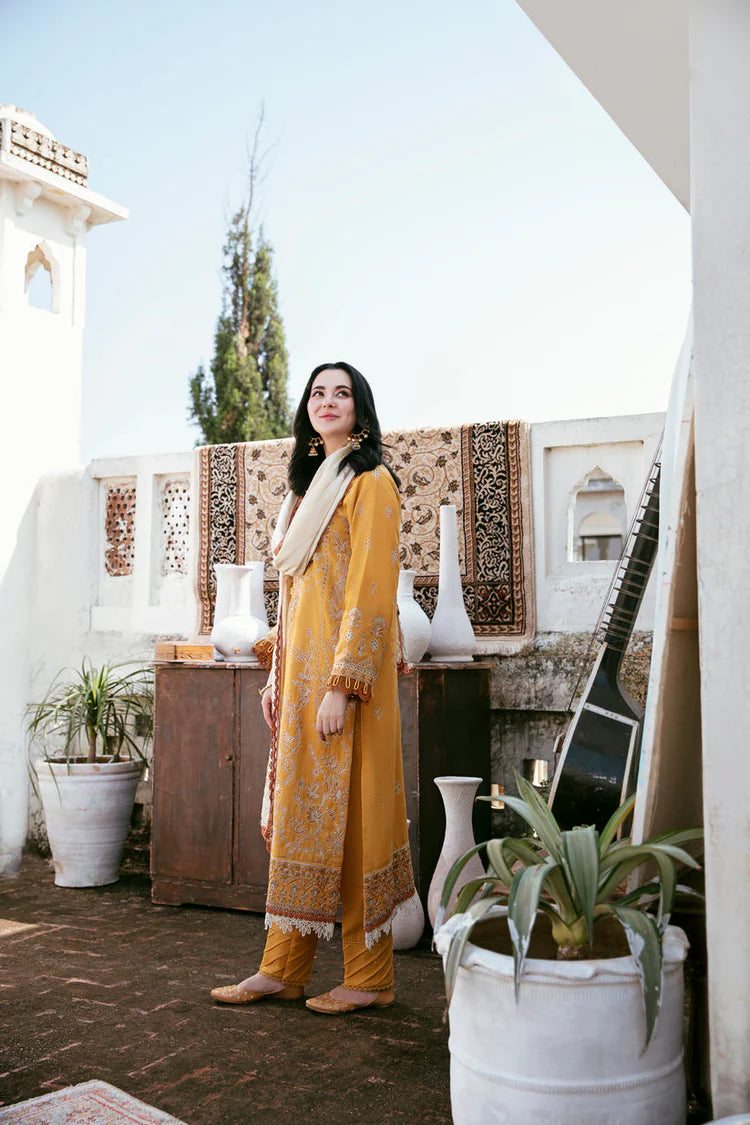 FLORENT-3PC DHANAK EMBROIDERED SUIT-KUN-4150