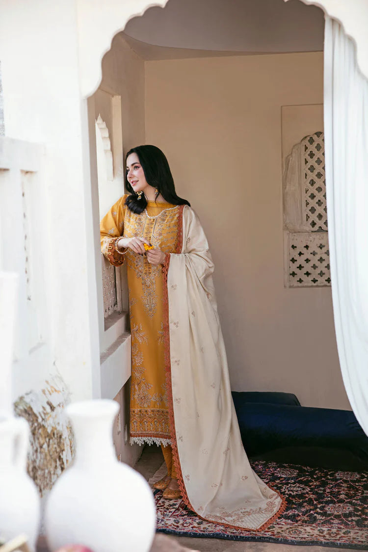 FLORENT-3PC DHANAK EMBROIDERED SUIT-KUN-4150