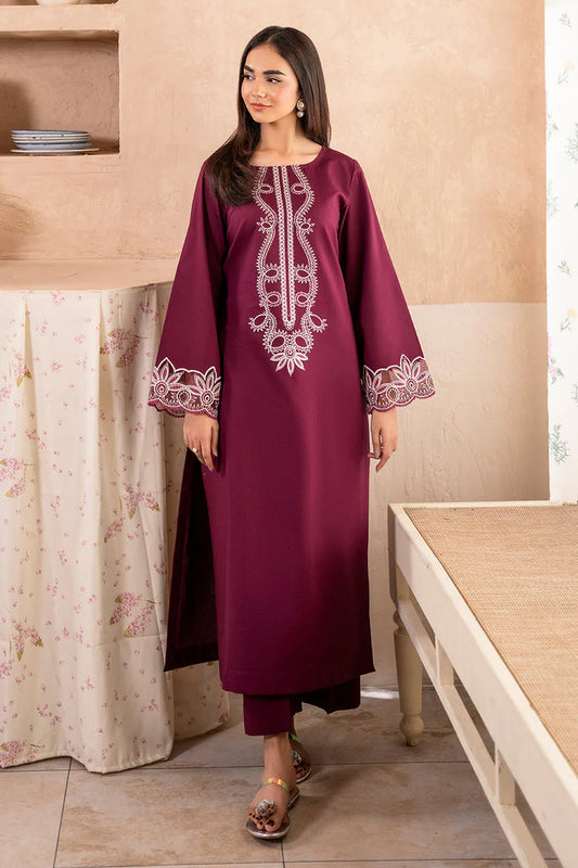 IZEL-2PC DHANAK EMBROIDERED SUIT-KUN-102