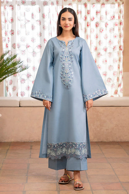 IZEL-2PC DHANAK EMBROIDERED SUIT-KUN-104