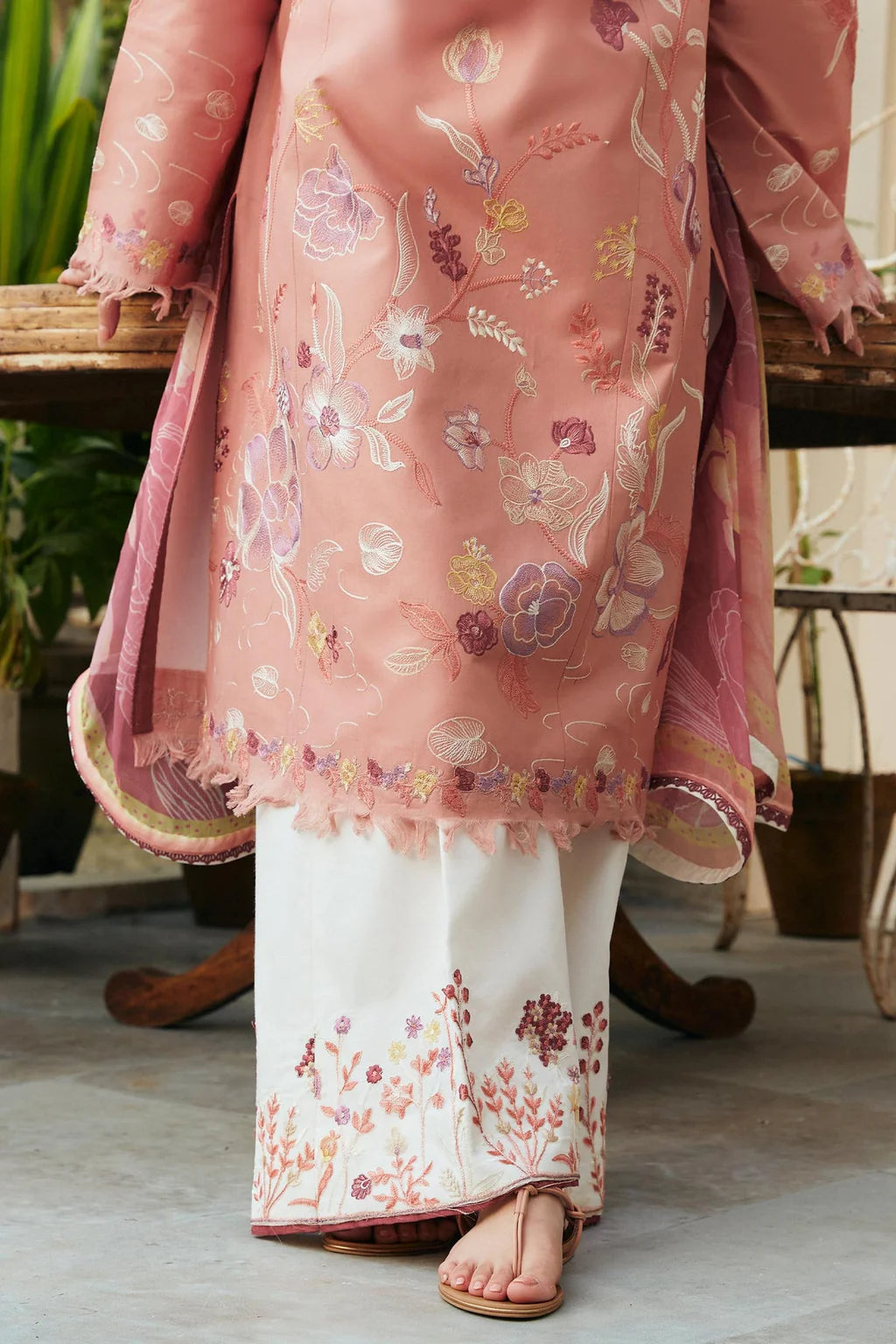 ZARA SHAH JAHAN- 3PC DHANAK EMBROIDERED SUIT-KUN-3506
