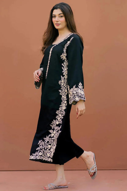 LAJWANTI-2PC DHANAK EMBROIDERED SUIT-114
