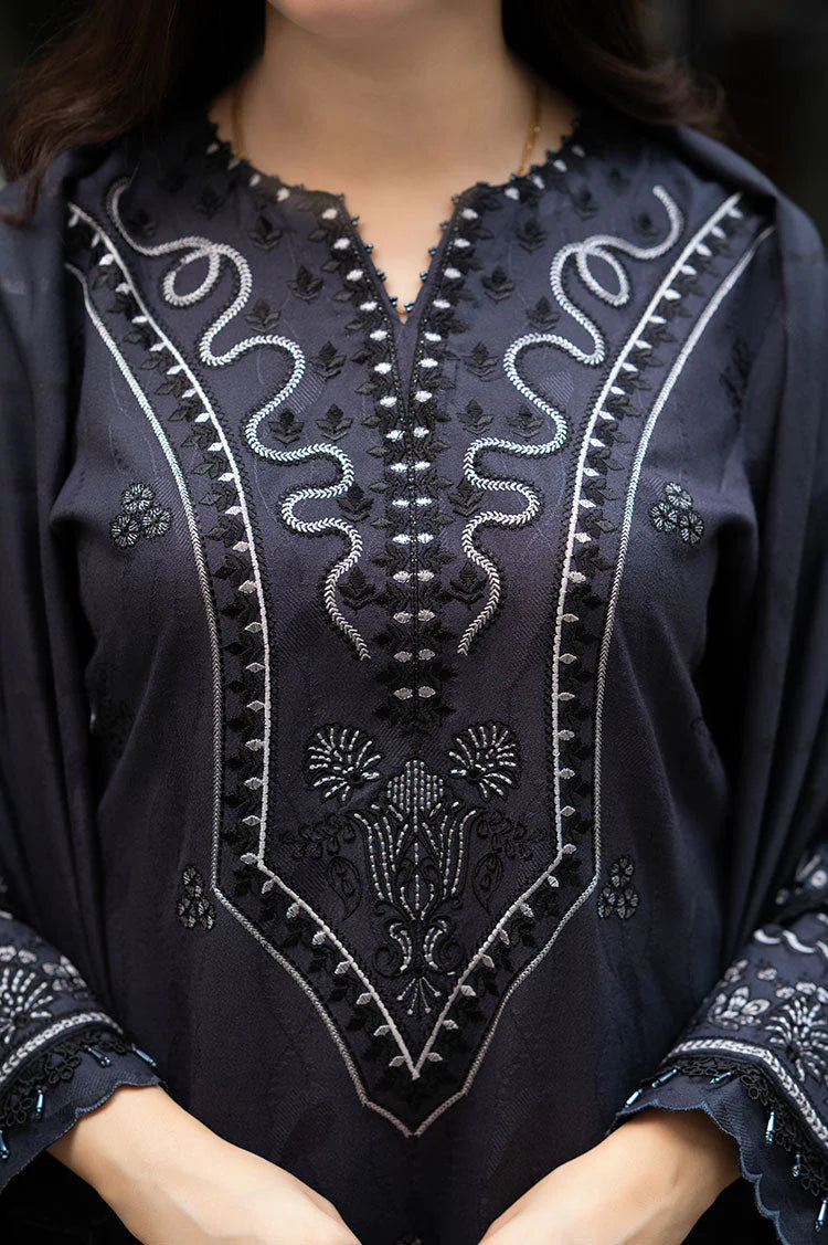 LIBASS-3PC DHANAK EMBROIDERED SUIT KUN-4224