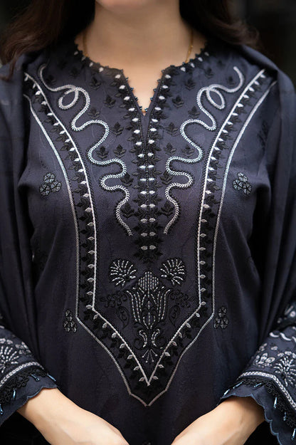 LIBASS-3PC DHANAK EMBROIDERED SUIT KUN-4224