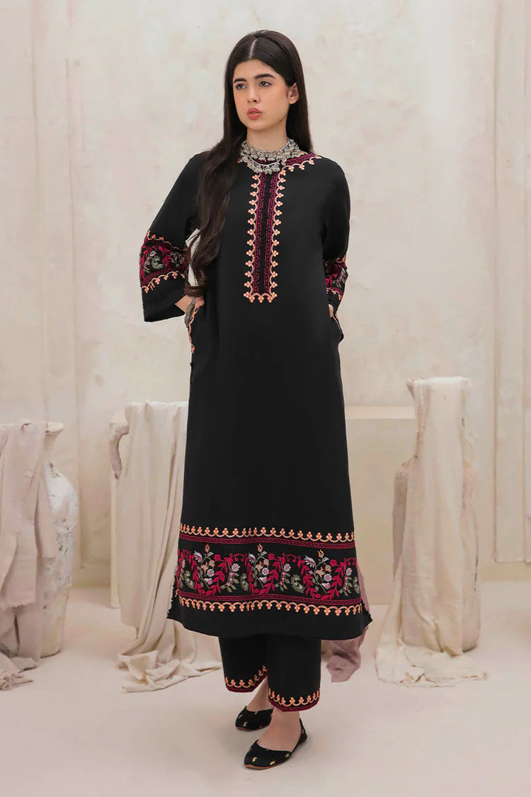 MUSHQ-2PC DHANAK EMBROIDERED SUIT KUN-112