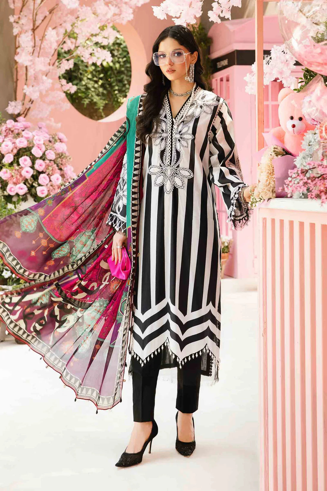 MARIA.B-3PC LAWN EMBROIDERED PRINTED SUIT-KUN-2521