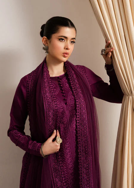 MARYAM & MARIA-3PC DHANAK EMBROIDERED SUIT-KUN-4063