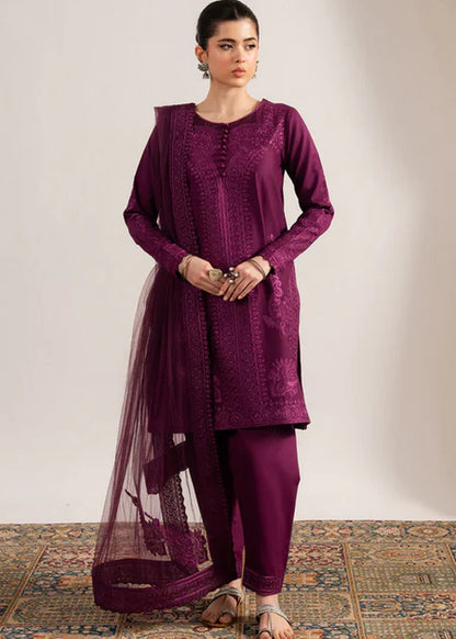 MARYAM & MARIA-3PC DHANAK EMBROIDERED SUIT-KUN-4063