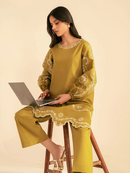 BATIK-2PC DHANAK EMBROIDRED SUIT-KUN-117