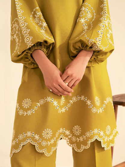 BATIK-2PC DHANAK EMBROIDRED SUIT-KUN-117